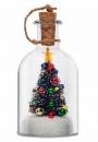 Boîte à musique de Noël Mr Christmas en forme de bouteille avec sapin illuminé (petite taille)